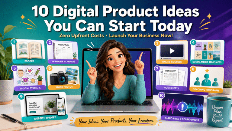 Ten Digital Product Ideas You Can Create Today